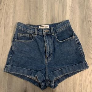 american apparel jean shorts